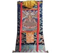 Tapisserie Bouddhiste Thangka Impression giclée encadrée de l'arbre du Refuge de Je Tsongkhapa, Thangka, Art Bouddhiste, Multicolore, Plusieurs Tailles(Frame Color 8)