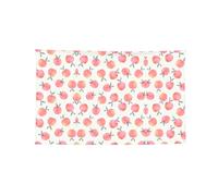 Tapisserie de décoration de chambre imprimée pêche rose, bannière en polyester avec crochets et œillets pour salle de sport et garage