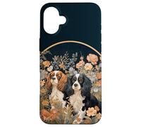 Tapisserie de Jardin Cavalier King Charles Spaniels Coque pour iPhone 16 Plus