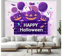 Tapisserie de Minimalisme, tapisseries de décoration de d'Halloween, tapisserie de Pot de bonbons et ballons, tapisseries murale pour chambre à coucher 180x230cm