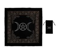 Tapisserie De Tarot Moon Tapestry - Tapis D'autel En Velours Durable Pour Tarot Et Jeux De Cartes - Antidérapant, Portable, Écologique