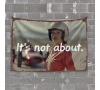 Tapisserie décorative pour porte de chambre à coucher - Motif esprit de course : It's Not About The Finish Line - Décoration de chambre à coucher (100 x 150 cm)