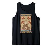 Tapisserie médiévale Meditator Pacifies Demon Chaos Mindfulness Débardeur