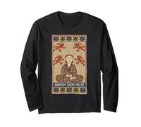 Tapisserie médiévale Meditator Pacifies Demon Chaos Mindfulness Manche Longue
