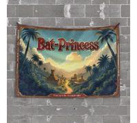 Tapisserie murale chauve-souris princesse : porte d'entrée de la vallée ornementale décoration murale de dortoir décoration de bière (100 x 150 cm)