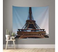 Tapisserie murale de Paris Tour Eiffel 152,4 x 129,5 cm Décoration murale pour chambre à coucher, salon, décoration d'intérieur