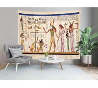 Tapisserie Murale L'Égypte ancienne 130x150 cm Tenture Murale Histoire et Culture égyptiennes Tapisserie Tissu 3D Impression Decoration Art pour Maison Salon Chambre Dortoir a-9710