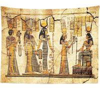 Tapisserie Murale L'Égypte ancienne 240x260 cm Tenture Murale XXL Histoire et Culture égyptiennes Tapisserie Tissu 3D Impression Decoration Art pour Maison Salon Chambre a-9113
