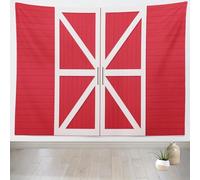 Tapisserie Murale Rouge 150x200 cm Tenture Murale Porte Rouge Tapisserie Tissu 3D Impression Decoration Art pour Maison Salon Chambre a-9417