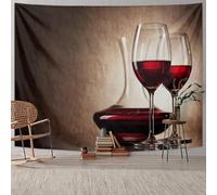 Tapisserie Murale Vin 130x150 cm Tenture Murale Vin Tapisserie Tissu 3D Impression Decoration Art pour Maison Salon Chambre Dortoir a-9619