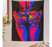 Tapisserie Murales Femme Colorée Sexy 100x150cm Tapisseries Cadeau Tenture Murale Literie Couvre-lit Hippie Tapisseries Murale Art Décoration pour Chambre Salon 40x60in