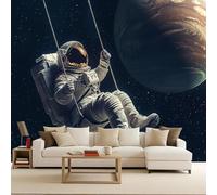 tapisserie murales papier peint 250x180cm Balançoire D'astronaute papier peint intissé sans raccord Décor mural sans wallpaper en toile de peinture,installation continue pour chambre moderne
