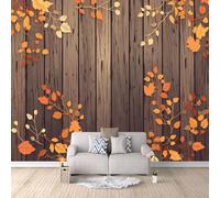 tapisserie murales papier peint 250x420cm Feuille D'érable Jaune papier peint mural Toile 3D effet peinture classique, sans joint, idéale pour escalier ou couloir étroit EB24-6263