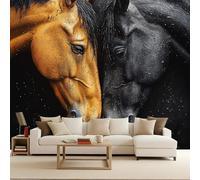 tapisserie murales papier peint Photo 500x280cm Cheval Mystérieux papier peint stitch Série Sur Les Animaux De La Ferme Art Mural Photomuraux Modernes Poster Géant Salon Chambre Chambre d’Enfant