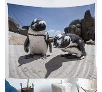 Tapisserie Murales Pingouin Mignon Tenture Murale Animal Tapisserie 3D Pingouin Mignon Tapisserie Decoration 130x150 cm Tapisserie Tenture Murale pour Salon Chambre