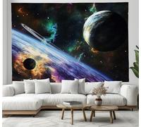 Tapisserie Murales,Scène spatiale Étoile planétaire, 100x150cm Tapisserie Murale Tissu, pour la Décoration de Chambre à Coucher, Décorations Murales, Art Mural, Nappes