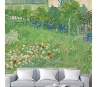 Tapisserie pour chambre à coucher, tapisserie murale Van Gogh, tapisserie murale à fleurs esthétique, grande tapisserie d'art décoration de chambre, affiches vertes pour dortoir, salon (130 x 152 cm)