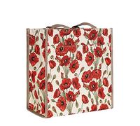 Tapisserie Siganre sac à main femme, Sac fourre-tout femme, Tote Bag avec des motifs floraux (Coquelicot)