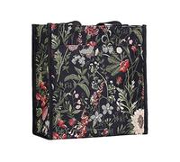 Tapisserie Siganre Sac à Main Femme, Sac fourre-Tout Femme, Tote Bag avec Garden Designs (Morning Garden Black)