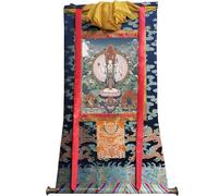 Tapisserie tibétaine Thangka Art - 1000 Armes Avalokitesvara Thangka - Impression giclée numérique haute résolution et double couche encadrée à la main - Tapisserie bouddhiste à suspendre - 119,4 x