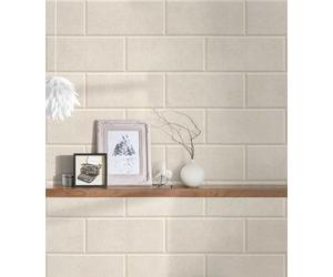 Tapisserie VERSACE Effet Pierre Gypse Maçonnerie - Beige, Crème - 0,75 M Largeur