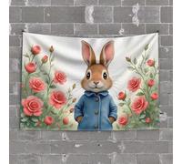 Tapisserie vintage « Choisir la foi, l'espoir, l'amour, la paix et la joie aujourd'hui » - Décoration de porte de chambre à coucher avec mots (75 x 100 cm)