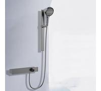 Tapisseur de bain mural avec tête de douche Bath Bath Basfall Mixer Taps Kit de rail du combiné et de la colonne montante (Chrome) Beauty Comes