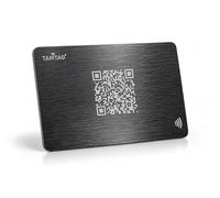 TAPiTAG │ Carte de visite numérique │ Tag NFC+ QR │ En métal │ Noir