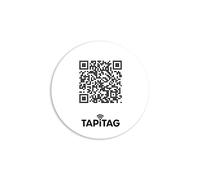 TAPiTAG NFC QR SLIM Étiquette de téléphone pour carte de visite Blanc