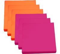 Tapkins en papier de 120 comptes, serviettes de dîner jetables en rouge rose et orange, non-glissement pour les fêtes, les mariages, les restaurants / 13x13