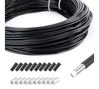 TAPKUA 10m Gaine de Câble de Frein de Vélo Diamètre 5mm, Tuyau Extérieur Avec Embouts