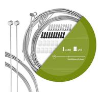 TAPKUA 10x Câble de Frein de Vélo, 2500mm Universel Câble de Frein Avant et Après Vélo Pour VTT, Vélo de Course, BMX, Vélos Pliants, etc