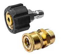 TAPKUA Kit d'adaptateur pour nettoyeur haute pression M22 1/4" Quick Connect, pistolet raccord rapide pour tuyaux haute pression