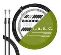 TAPKUA Lot de Câbles de Frein de Vélo, Câble de 2500 mm Avec Gaine Extérieure de 3 m, pour Vélos de Route/Ville