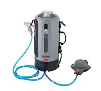 TAPMING Douche de camping solaire portable, kit de douche de camping mobile, douche de jardin avec pompe, pommeau de douche et tuyau de 6,23 pieds, pour la randonnée, la plage, les voyages, les