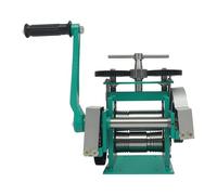TAPMING Machine à rouler 3 en 1 pour bijoux - Rouleau métallique manuel en acier avec traitement thermique - Ratio 1:6 - Plage de réglage de 0,03 à 6,5 mm - Plage de réglage pour laminage de tôle