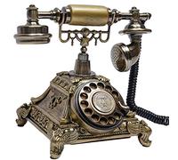 TAPMING Téléphone Antique Vintage Nostalgie Téléphone Fixe avec Cadran pour Maison Bureau Café Bar Antique Téléphone Fixe Rétro pour Décoration de la Maison