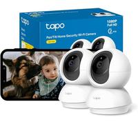 Tapo 1080P Camera Interieur WiFi 360° Connectée Lot de 2,C200P2 | Détection de Personne, Audio bidirectionnel, Vision Nocturne, Compatible avec Alexa et Google Assistant, pour Bébé ou Animaux