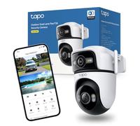 Tapo Caméra extérieure sans fil C545D – Double objectif 2K 360°, Détection IA, Vision nocturne, IP66