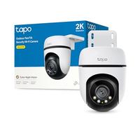 Tapo 2K Camera Exterieur WiFi 360° Détection IA Auto,C51A | Notifications intelligentes instantannées, Vision Nocturne Couleur, Alarme sonore et lumineuse, stockage local/cloud, IP65