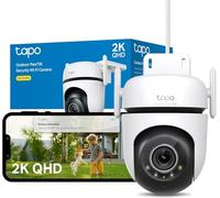 Tapo C520WS2K(4MP) Caméra de Surveillance WiFiextérieur360°,Vision Nocturne Couleur Starlight,Détection de Personne etSuivi de Mouvement,Étanche IP66,Alarme sonore Personnalisable,Via WiFi ouEthernet
