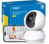 Tapo Caméra Wi‑Fi intérieure C230 3K (5MP) 360° IA, vision nocturne, audio bidirectionnel