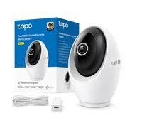 Tapo 4K Camera Interieur WiFi 360° Reconnaissance IA Faciale Intégrée,C260