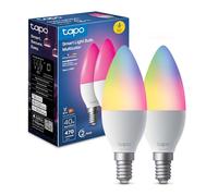 Tapo Ampoule Connectée Alexa E14, Multicolore LED Dimmable L430C, 2 pièces | Commande vocale Alexa/Google, aucun hub requis, mode absence anti-intrusion, programme & minuterie, 4.8W (équivalent 40W)