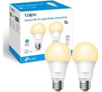 Tapo Ampoule connectée Wi‑Fi L510E E27 2700K dimmable 8,7W 806 lm Alexa et Google Home (Pack de 2)