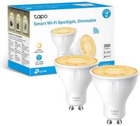 Tapo Ampoule Connectée Alexa GU10, Blanc Chaud LED Dimmable L610, 2 pièces | Commande vocale Alexa/Google, aucun hub requis, mode absence anti-intrusion, programme & minuterie, 2.9W (équivalent 50W)