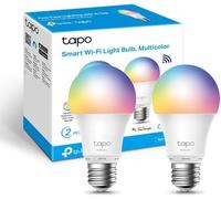 Tapo Ampoule Connectée WiFi, Ampoule LED E27 Multicolore 2500K-6500K, Dimmable 8.7 W 806Lm, Compatible avec Alexa et Google Home, Commande Vocale, Economie d'énergie, L530E(2-pack)
