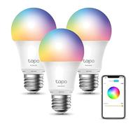 Tapo Ampoule Connectée WiFi, Ampoule LED E27 Multicolore 2700K-6500K, Ampoule Intelligente 8.7 W 806Lm, Compatible avec Alexa et Google Home, Commande Vocale, Economie d'énergie, Tapo L530E(3-pack)