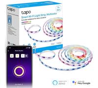 Tapo Bande lumineuse LED intelligente de 5 m, contrôlée par application Wi-Fi, lumières DEL multicolores avec revêtement en polyuréthane, fonctionne avec Alexa