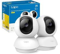Tapo Caméra Surveillance WiFi intérieure 2K(3MP) Tapo C210 2 Pack, Détection de personne, Audio Bidirectionnel, Compatible avec Alexa et Google Assistant, pour Bébé/Animaux